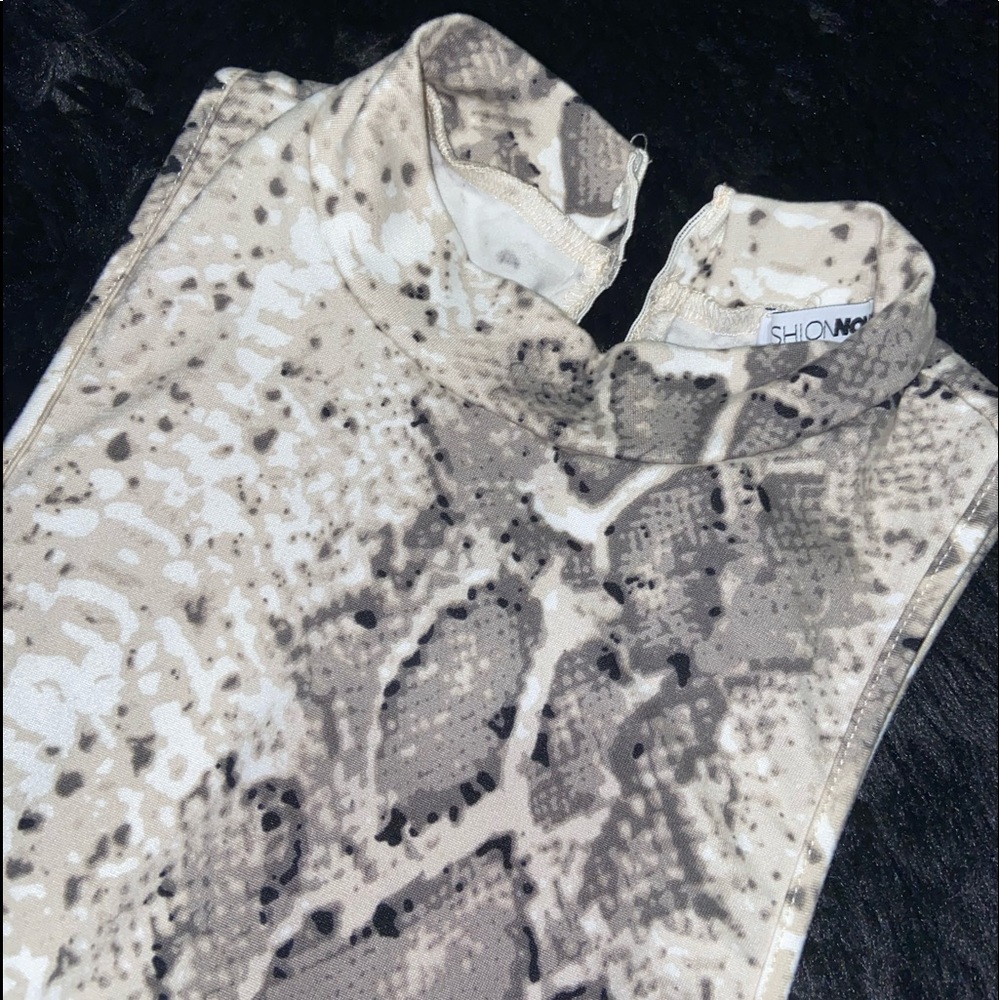 Snakeprint Body Suit/Romper